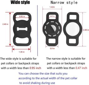 img 2 attached to 🐱 Airtag Cat Collar Holder - Apple Air Tag Compatible, Anti-Lost Pet Collar Tags for Small Animals, GPS Locator for Cats, Silicone Case for Scratch-Free Tracking