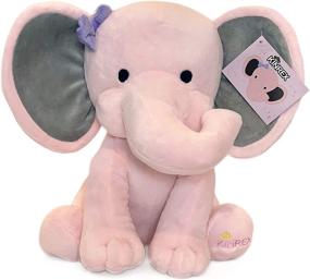 img 4 attached to KINREX Plush Elephant Animal Stuffed Toy