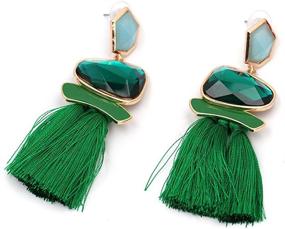 img 2 attached to Fashion Tassel Vintage Earrings Bohemian