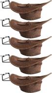 🤠 yyst cowboy hat rack cowboy hat holder cowboy hat organizer 5/pk - hat not included logo