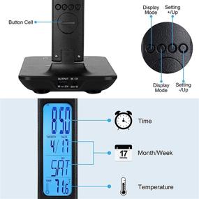 img 1 attached to 💡 Smart LED Desk Lamp with LCD Screen, Wireless Charger & USB Charging Port, Touch Control 3 Color Modes & 5 Brightness Levels, Foldable Table Lamp with Clock, Date, Temperature for Home Office