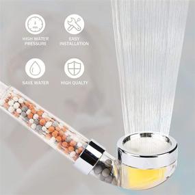img 1 attached to Vitamin C Shower Head Filter: Hard Water Softener with Replacement Hose Filters - Enhances Hair and Skin - Water Purifying Filtered Showerhead with Beads - Minimizes Dryness and Hair Loss