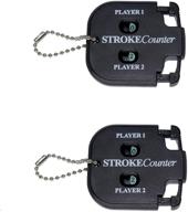 qhalen mini score counter: golf stroke shot putt tally keeper with key chain (2-pack) логотип