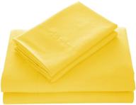 luxury 4-piece bedding set by wavva - deep pocket, wrinkle & fade resistant - 1800 count (king size, vibrant yellow) logo