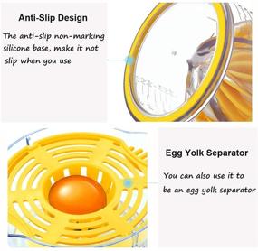 img 2 attached to 🍋 Citrus Juicer: Hand Squeezer with Measuring Cup, Anti-Slip Handle, and Egg Separator