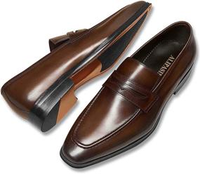 img 1 attached to Alipasinm Loafers Leather Business 11 Men's Shoes