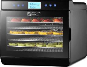 img 4 attached to 🌱 Enhanced Magic Mill Food Dehydrator Machine - Quick & Simple Setup, Digital Timer, Temperature Control, Keep Warm Feature, Drying Jerky, Herbs, Meat, Fruit, Vegetables, Overheat Protection, 7 Stainless Steel Trays