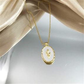 img 2 attached to 🌷 Exquisite Vintage Tulip Flower Pendant Necklace: 925 Sterling Silver 18K Gold Plated, Embossed Oval Link Chain | Perfect Adjustable Jewelry Gift for Women, Girls, Mother | Ideal for Christmas, Valentine's, Birth Month Celebrations