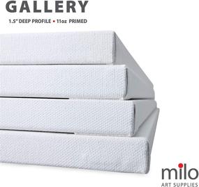 img 2 attached to 🎨 Milo Stretched Artist Canvas: 24x36 inches, 4 Pack, Ready to Paint Art Supplies for Acrylic, Oil, Mixed Media – Large Primed Canvases for Painting