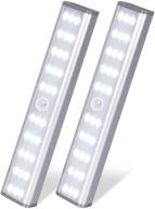 💡 homelife led bars motion sensor lights: rechargeable 30 led closet lights (2 pack) логотип