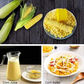 img 1 attached to 🌽 Cob Corn Stripper: Efficient Corn Stripping Tools for Easy Kitchen Gadget Corn Cutting and Peeling (2Pcs)