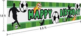 img 3 attached to ⚽ Kickin' Celebration: Large Soccer Happy Birthday Banner!