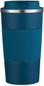 img 4 attached to ☕ MWX 18oz Insulated Coffee Cup - Leak Proof Design for Hiking, Camping & Holidays - Ideal New Year's Gift (Blue) - ZMWX001