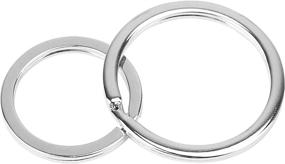 img 2 attached to 🔑 Pawfly 14-Piece Flat Key Rings System: Ultimate Keychain Ring Set for Home and Car Keys Organization Attachment