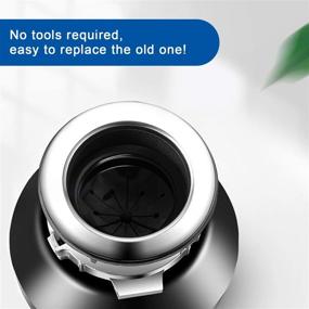 img 2 attached to 🚰 CLEESINK 3-1/8 Inch Garbage Disposal Sink Baffle - Splash Guard Collar, Food Waste Disposer Parts & Accessories with Multi-function Drain Plugs