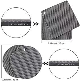 img 3 attached to Silicone Non-Slip Coasters by Joyhalo: Resistant and High-Performance