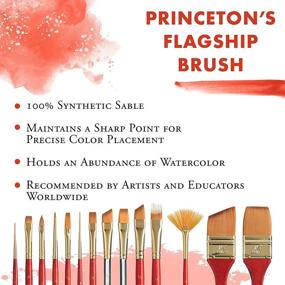 img 3 attached to Princeton Synthetic Watercolor Brushes Handle Painting, Drawing & Art Supplies