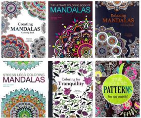 img 1 attached to 📚 6 Book Set of Adult Coloring Books: 4 Mandalas Books Plus Patterns and Tranquility - Premium Quality with Thick, Tear-Out Pages! (Standard Size) (Original Version)