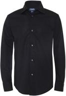 👔 stylish chaps boys' long sleeve dress shirt: perfect for formal attire logo