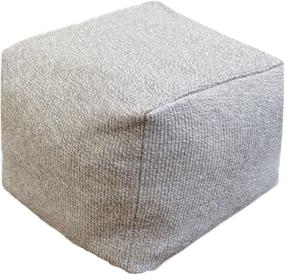 img 4 attached to Unstuffed Cover Soft Ottoman Bedroom 16 5X16 5X12 9Inch