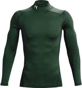 img 2 attached to 🔥 Ultimate ColdGear Compression: Under Armour Men's Clothing - Black