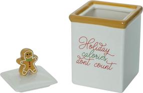 img 3 attached to 🎄 Festive Holiday Ceramic Cookie Jar - Countless Christmas-Themed Delights!