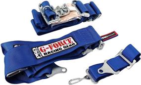 img 1 attached to 🔵 G-Force 6020BU 4-Point Latch and Link V-Type Harness Set in Blue