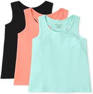 👗 комплект детской одежды для девочек: racerback 3 pack от childrens place pretypeach логотип