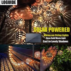 img 1 attached to 🌟 Mosaic Moroccan Solar Lights: 20LED Upgrade for Bright Outdoor Decor – Ideal for Garden, Porch, Balcony, Halloween & Christmas Decoration