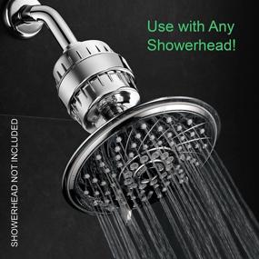 img 2 attached to 🚿 HotelSpa 1126 Universal High Performance Shower Filter: 2 Stage KDF/CAG Cartridge for Overhead, Handheld or Combo Showers (Premium Chrome Finish)