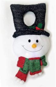 img 2 attached to 🎅 The Nifty Nook LED Light Up Snowman Door Hanger: Festive Christmas Decoration with Timer (Snowman)