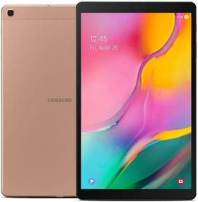img 4 attached to Samsung Galaxy Tab A 10.1" (2019) 4G LTE Tablet & Phone - GSM Unlocked, International Model (32 GB, Gold) with Full HD Corner-to-Corner Display and WiFi + Cellular Connectivity