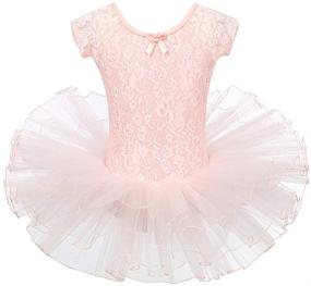 img 4 attached to BAOHULU Leotards Sleeve Ballet B210_Apricot_L Girls' Clothing