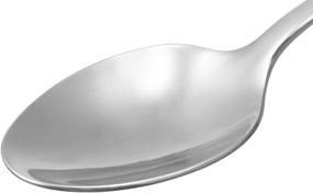 img 3 attached to 🍴 Amazon Basics 12-Piece Pack of Stainless Steel Dinner Spoons with Round Edge for Perfect Dining Experience