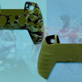 img 3 attached to 🎮 Enhance Your Gaming Experience with the Silicone Case Cover for Sony Playstation 5 PS5 DualSense Controller – 2PC Camouflage2 Edition