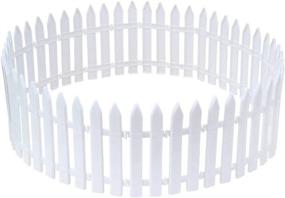 img 3 attached to Christmas Tree Fence: 12 Inch Decorative White Fence for Tree Skirts - Wintico Christmas Party Decor & Supplies