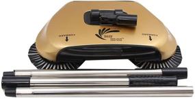 img 2 attached to 🧹 Effortless Cleaning: Easy EDGE Gold Lightweight Hardwood Floors Sweeper Metallic!