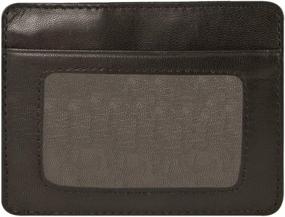 img 3 attached to 👜 Black Leather Sleeve with Travelon Blocking Technology