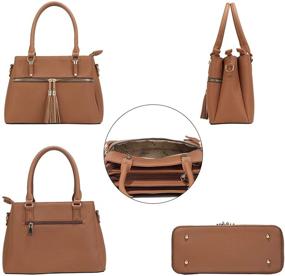 img 1 attached to Stylish KKXIU Compartment Handbags: Satchel Shoulder Women's Handbags & Wallets in Satchels