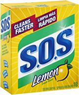 s.o.s steel wool soap pads with lemon fresh scent: 10 ea (pack of 2) - powerful cleaning for tough stains! logo