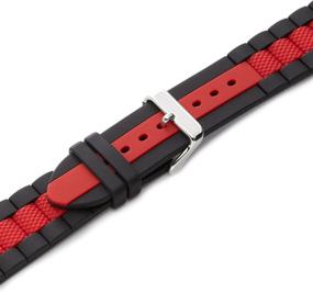 img 1 attached to 🕶️ Black Red 22mm Diver Watch - MS 3344