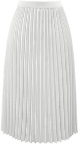 img 2 attached to 👗 Howriis Chiffon Pleated X Large Women's Skirts - Perfect Clothing for Women