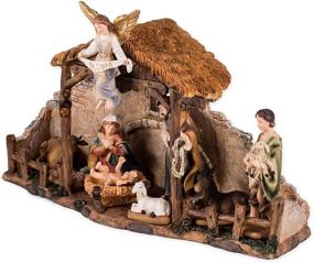 img 3 attached to Piece Family Shepherd Stable Nativity