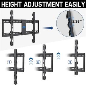 img 3 attached to 📺 Mounting Dream Fixed TV Wall Mount Bracket: Low Profile, Adjustable & Reliable for 42-70 inch TVs, VESA 600 x 400mm, Weight Capacity up to 132 lbs