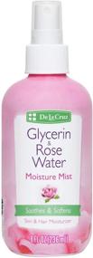 img 4 attached to 🌹 De La Cruz Rose Water and Glycerin Spray for Face: Effective Rosewater Toner and Moisturizer Mist for Skin and Hair - 8 fl oz (236 mL)