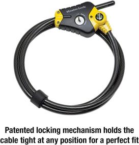 img 1 attached to 🔒 Master Lock 8413DPF Python Cable Lock with Key - Enhanced SEO, 1 Pack