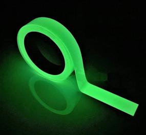 img 3 attached to 🔦 Glow in The Dark Tape: 33 FT X 0.5 Inch Luminescent Emergency Safety Tape for Stairs, Walls, and Steps - Perfect Egress Markers and Exit Sign | Ideal for Theatre Stage Floors