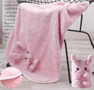 💗 soft pink baby blankets for girls – plush toddler blankets, nursery fleece sherpa baby blanket for crib or stroller – size 36''x24'' logo