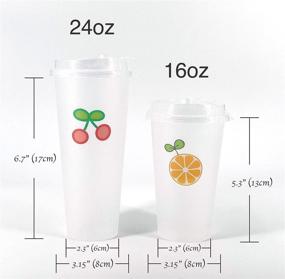 img 3 attached to 🥤 Premium Quality Clear Party Cups with Lids – Party Hippo Disposable Heavy Duty Plastic, 25 Pack (24 oz)