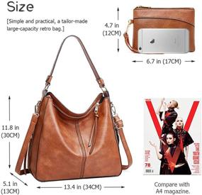 img 3 attached to Lifetooler Handbags Shoulder Leather Crossbody Women's Handbags & Wallets